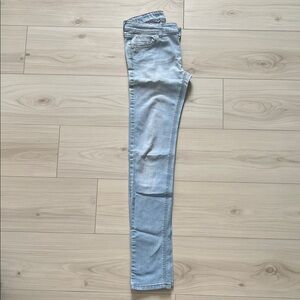 Sky Blue Skinny Mim Denim Jeans for Women